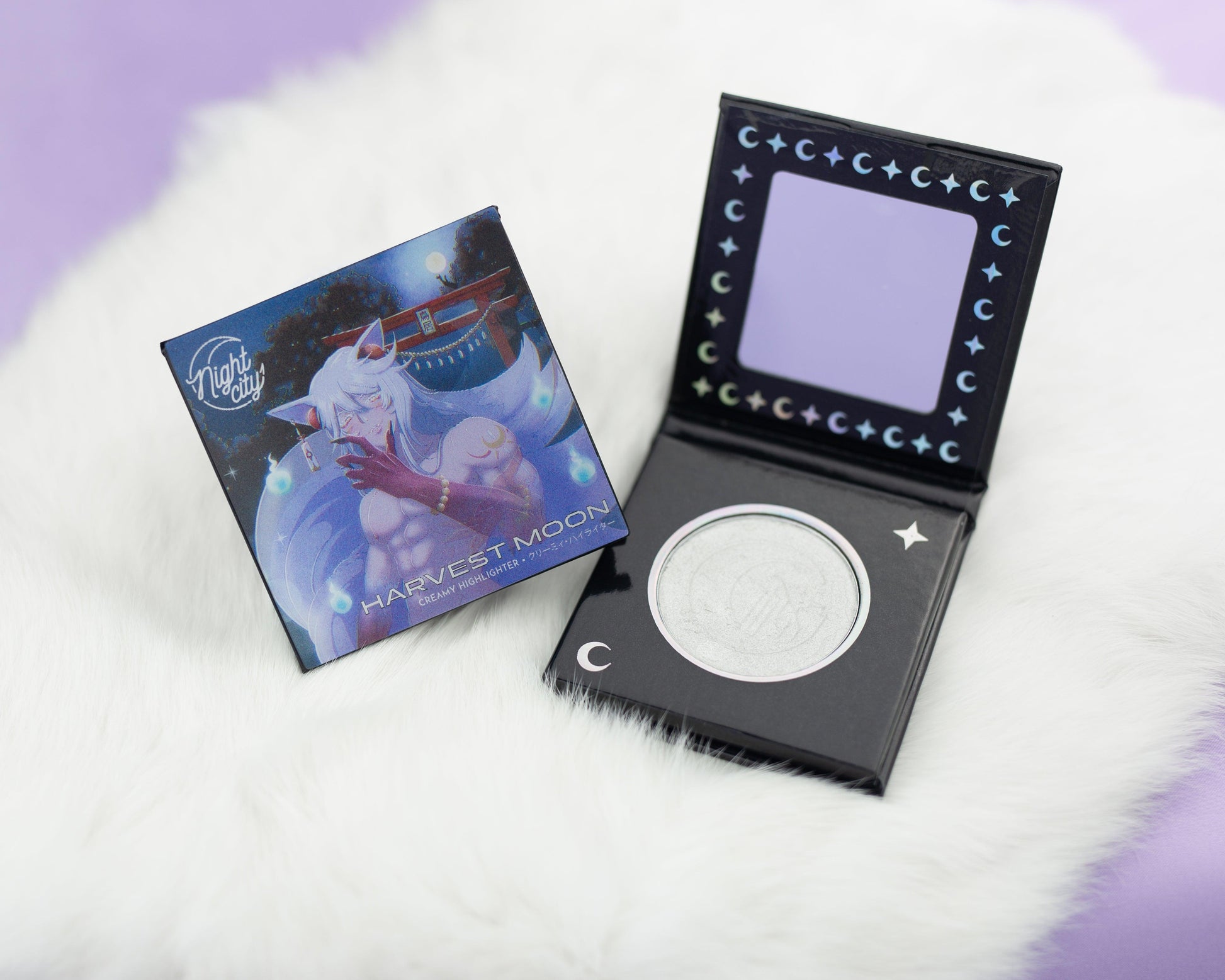 highlighter moon silver white inuyasha 90s anime aesthetic anime makeup glow (7209890316488)